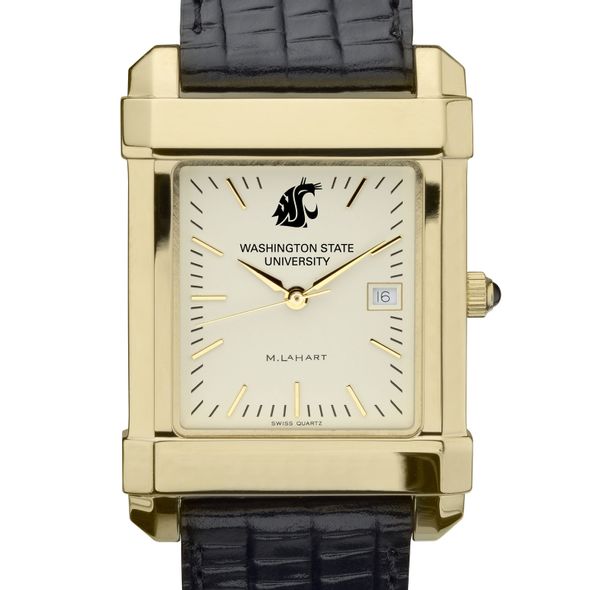 WSU Men's Gold Quad with Leather Strap - Image 1