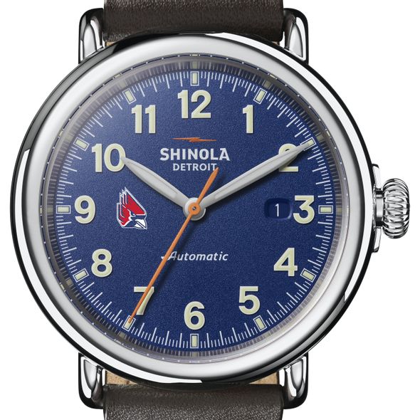 Ball State Shinola Watch, The Runwell Automatic 45mm Royal Blue Dial - Image 1