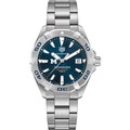 click to view Michigan Ross Men's TAG Heuer Steel Aquaracer with Blue Dial - Image 2