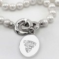 St. Lawrence Pearl Necklace with Sterling Silver Charm - Image 2