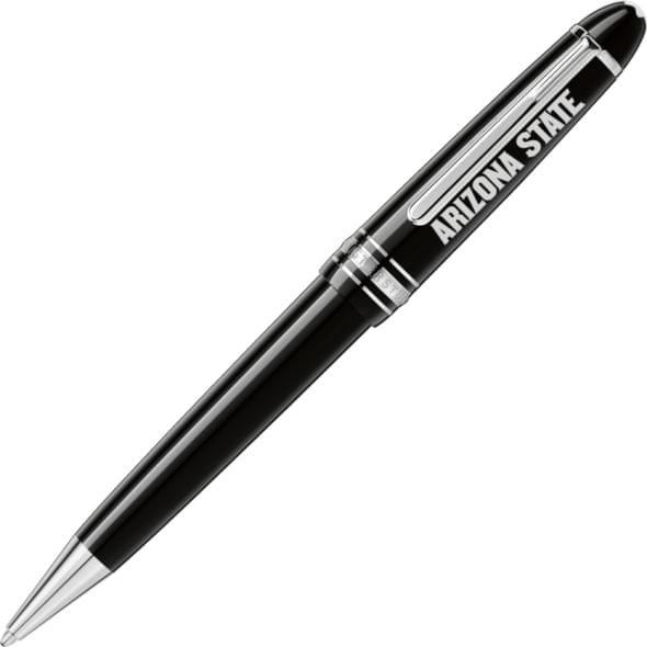 Arizona State Montblanc Meisterstück Midsize Ballpoint Pen in Platinum