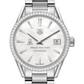click to view Appalachian State Women's TAG Heuer Steel Carrera with MOP Dial & Diamond Bezel - Image 1