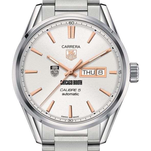 Chicago Booth Men's TAG Heuer Day/Date Carrera with Silver Dial & Bracelet
