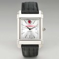 Wesleyan Men's Collegiate Watch with Leather Strap - Image 2