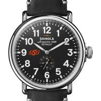 Oklahoma State Shinola Watch, The Runwell 47mm Black Dial