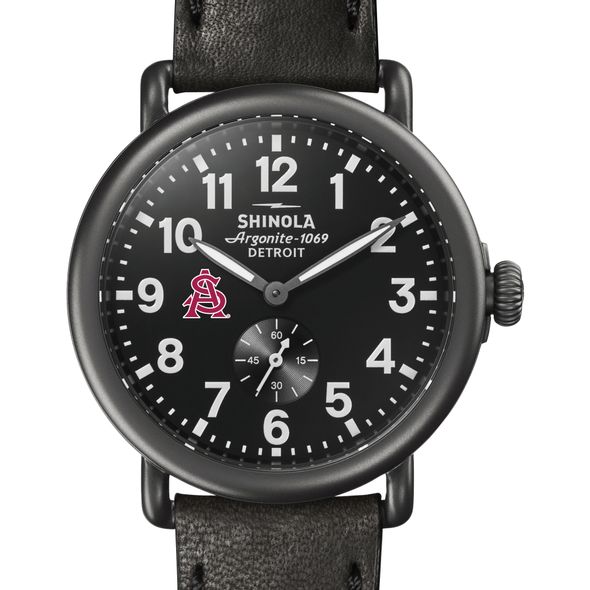 ASU Shinola Watch, The Runwell 41mm Black Dial - Image 1
