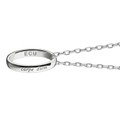 ECU Monica Rich Kosann "Carpe Diem" Poesy Ring Necklace in Silver - Image 3