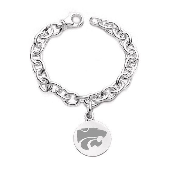 Kansas State University Sterling Silver Charm Bracelet - Image 1