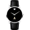 Appalachian State Men's Movado Museum with Leather Strap - Image 2