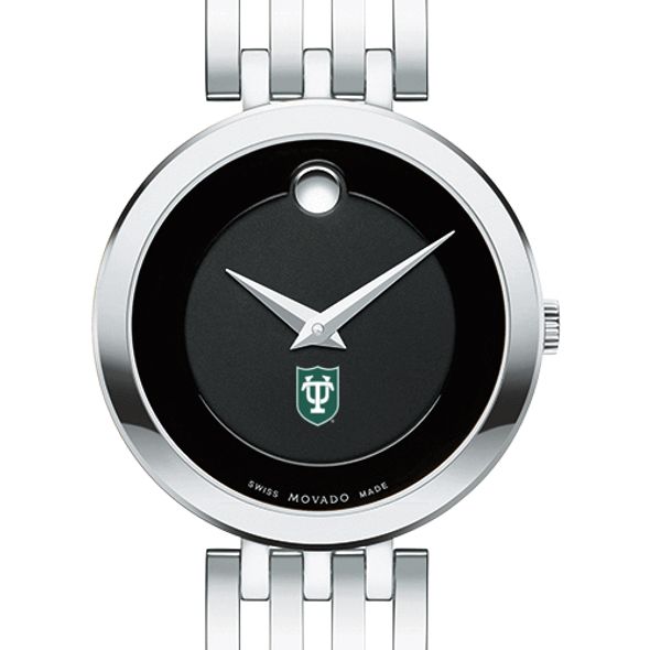 Tulane University Women's Movado Esparanza Stainless Steel Museum with Bracelet