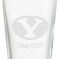 Brigham Young University 16 oz Pint Glass- Set of 2 - Image 3