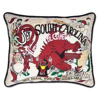 University of South Carolina Embroidered Pillow
