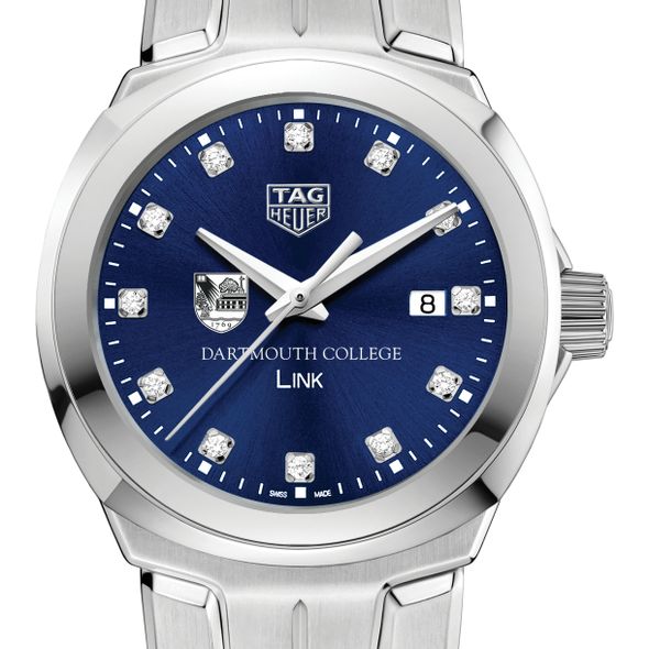 Dartmouth College Women's TAG Heuer Link with Blue Diamond Dial