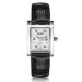 KAT Women's Mother of Pearl Quad Watch with Diamonds & Leather Strap - Image 1