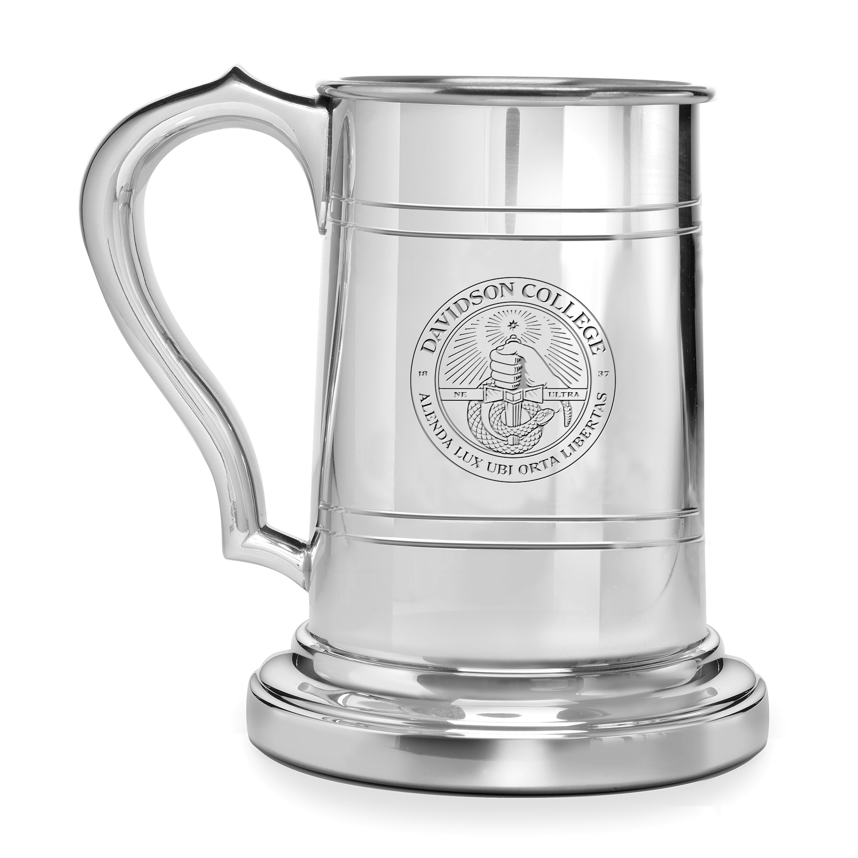 Davidson College Pewter Stein