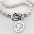 Penn Pearl Necklace with Sterling Silver Charm - Image 2