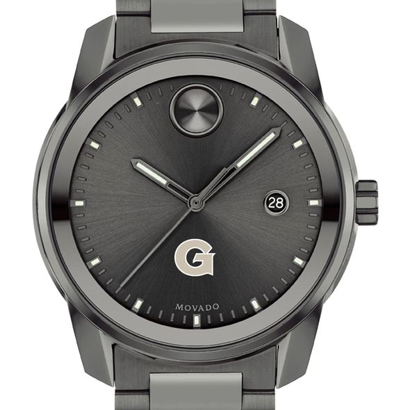 Georgetown University Men's Movado BOLD Gunmetal Grey with Date Window - Image 1