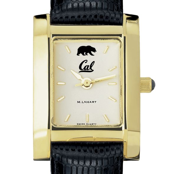Berkeley Women's Gold Quad with Leather Strap