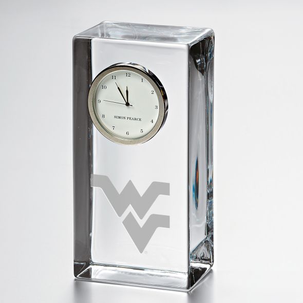 West Virginia Tall Glass Desk Clock by Simon Pearce - Image 1