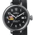 click to view LSU Shinola Watch, The Birdy 38mm Black Dial - Image 1