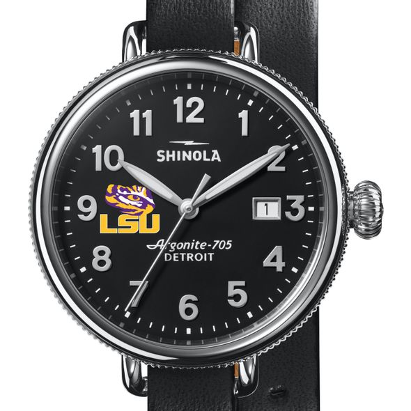 LSU Shinola Watch, The Birdy 38mm Black Dial - Image 1