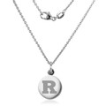 Rutgers University Necklace with Charm in Sterling Silver - Image 2