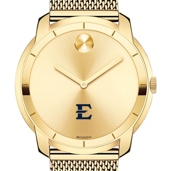 East Tennessee State University Men's Movado Gold Bold 44