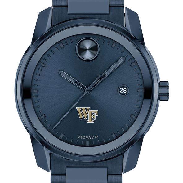 Wake Forest University Men's Movado BOLD Blue Ion with Date Window - Image 1