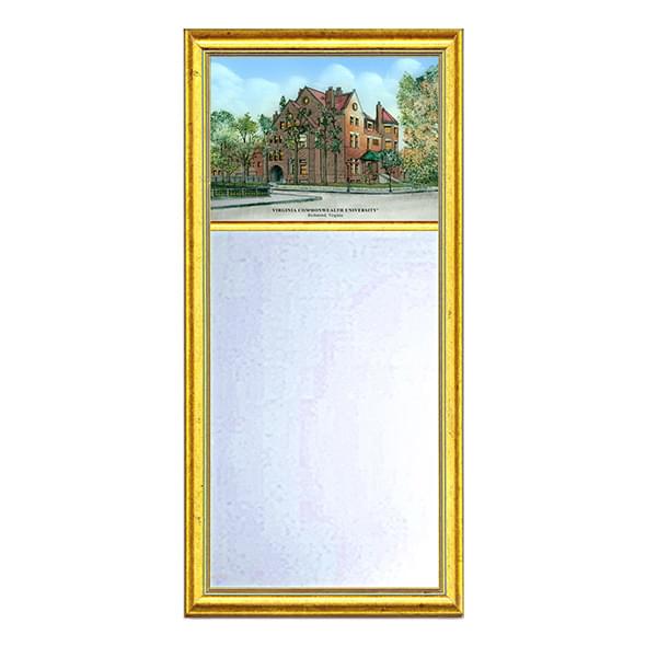 VCU Eglomise Mirror with Gold Frame