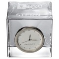 NYU Stern Glass Desk Clock by Simon Pearce - Image 2