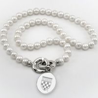 University of Richmond Pearl Necklace with Sterling Silver Charm