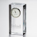 Bucknell Tall Glass Desk Clock by Simon Pearce - Image 1