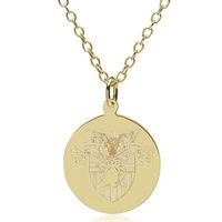 West Point 14K Gold Pendant & Chain