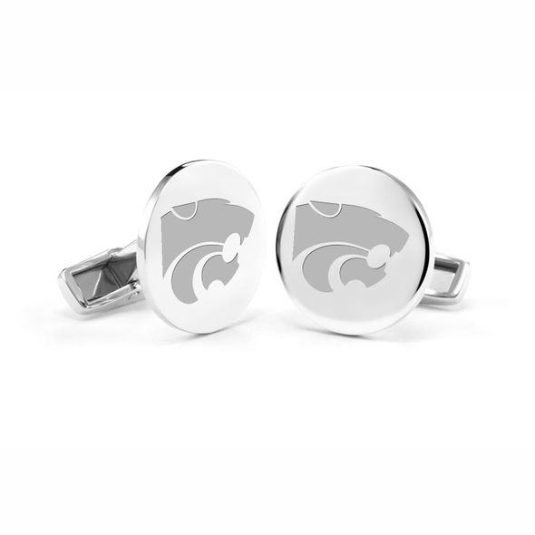 Kansas State University Cufflinks in Sterling Silver - Image 1