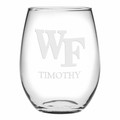 Wake Forest Stemless Wine Glasses Made in the USA - Set of 2 - Image 1