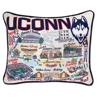 UConn Embroidered Pillow