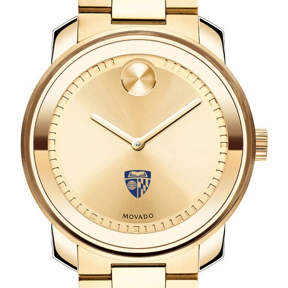 Johns Hopkins University Men's Movado Gold Bold