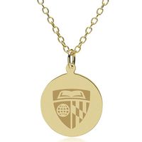 Johns Hopkins 14K Gold Pendant & Chain