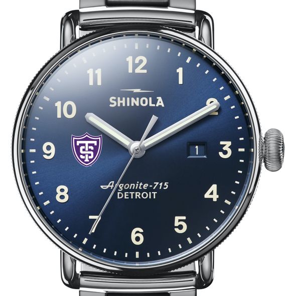 St. Thomas Shinola Watch, The Canfield 43mm Blue Dial - Image 1