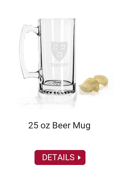 Harvard 25 oz Beer Mug