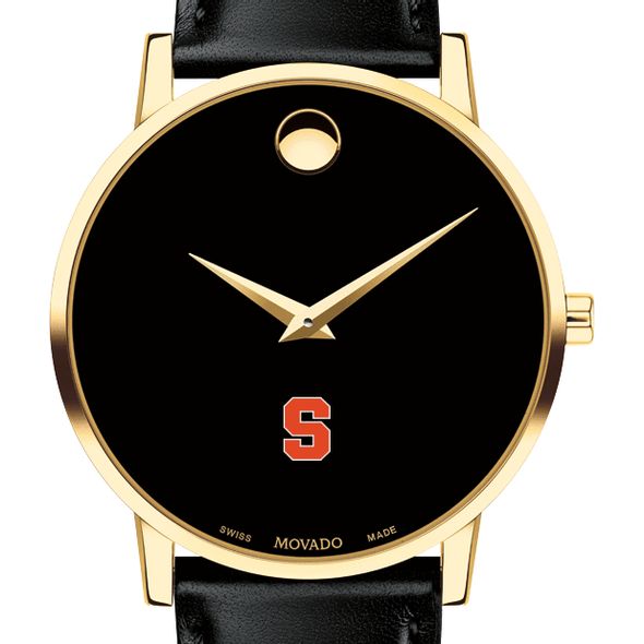 Syracuse Men's Movado Gold Museum Classic Leather - Image 1