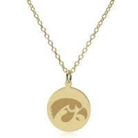 Iowa 14K Gold Pendant & Chain