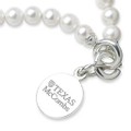 Texas McCombs Pearl Bracelet with Sterling Silver Charm - Image 2