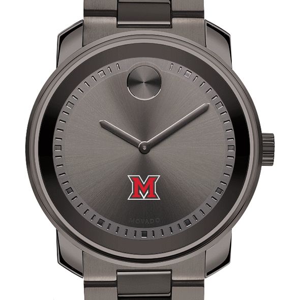 Miami University Men's Movado BOLD Gunmetal Grey