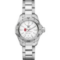 NC State Women's TAG Heuer Steel Aquaracer with Silver Dial - Image 2