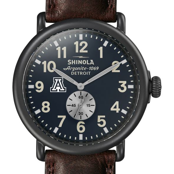 University of Arizona Shinola Watch, The Runwell 47mm Midnight Blue Dial - Image 1