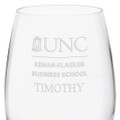 UNC Kenan-Flagler Red Wine Glasses - Set of 4 - Image 3