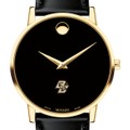 click to view Boston College Men's Movado Gold Museum Classic Leather - Image 1