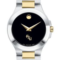 FSU Women's Movado Collection Two-Tone Watch with Black Dial