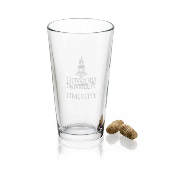 Howard University 16 oz Pint Glass - Image 1